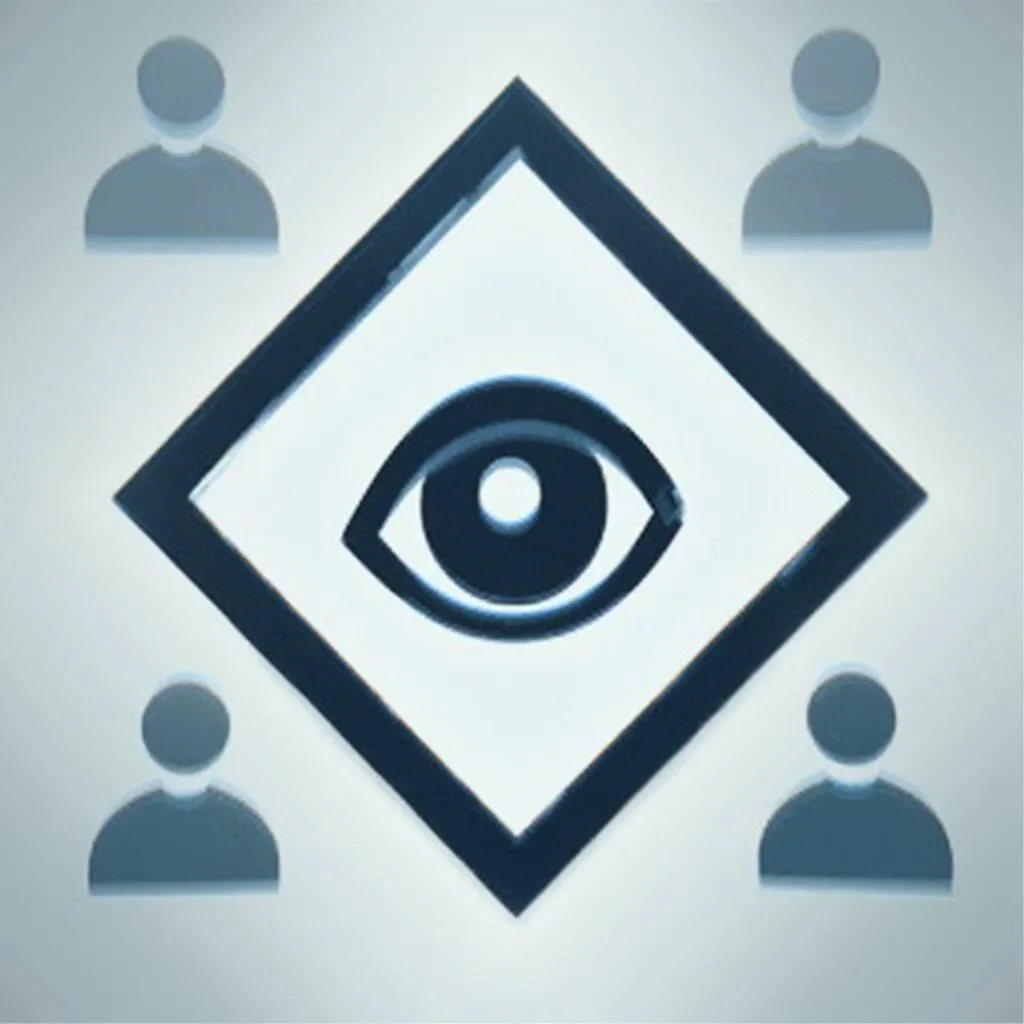 Icono de transparencia y confianza
